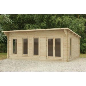 Wolverley 6m x 4m Double Glazed Log Cabin